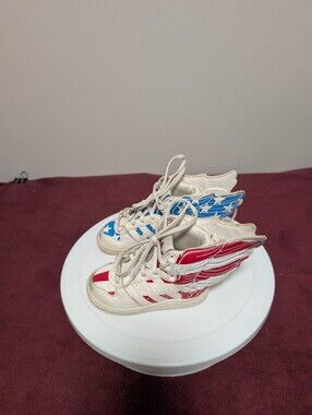 Adidas Jeremy Scott Wings 2.0 "Stars and Stripes" - Size 5 Kids